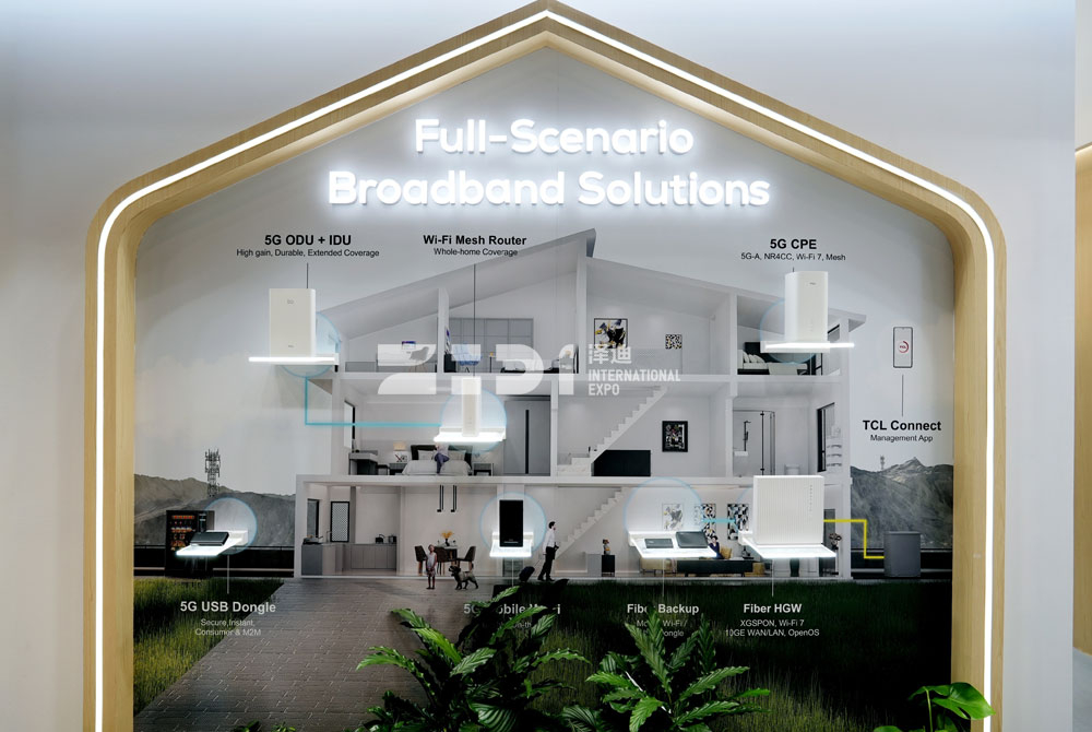 法國寬帶展臺(tái)搭建